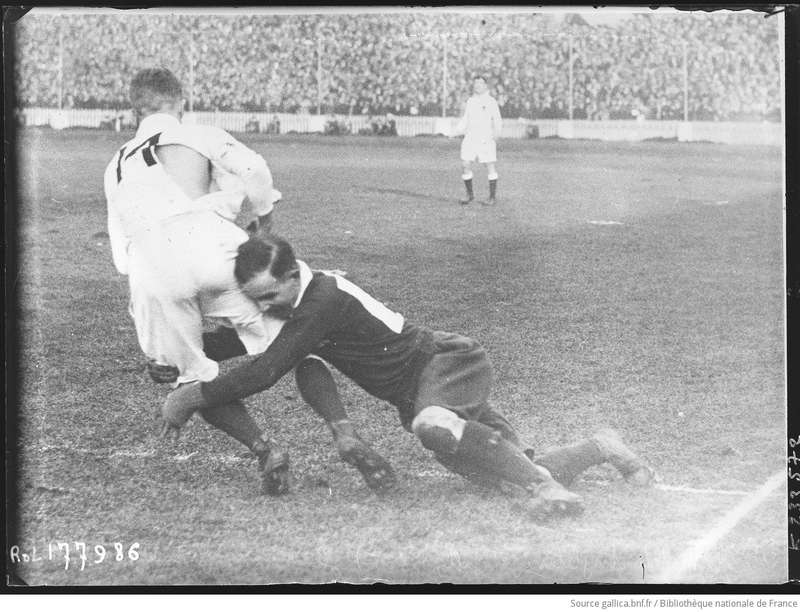 Match de rugby à Cardiff en 1934.