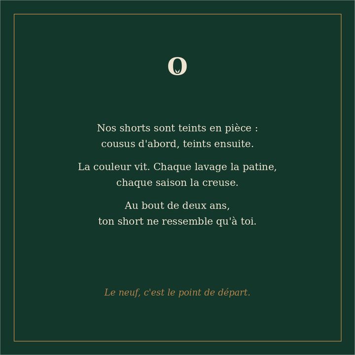 La patine : le neuf, c'est le point de départ.